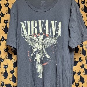 Nirvana Graphic T-Shirt in Gray